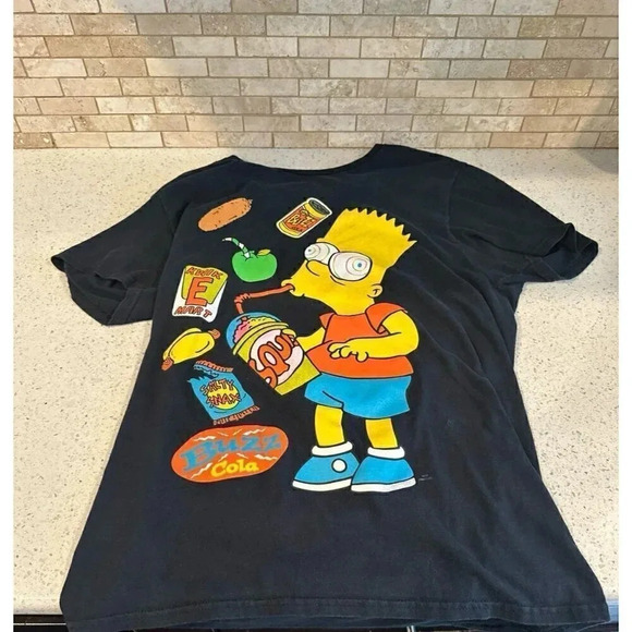 The Simpsons Bart Simpson  shirt Tee Buzz Cola Kwik E Mart b37 - Picture 1 of 2